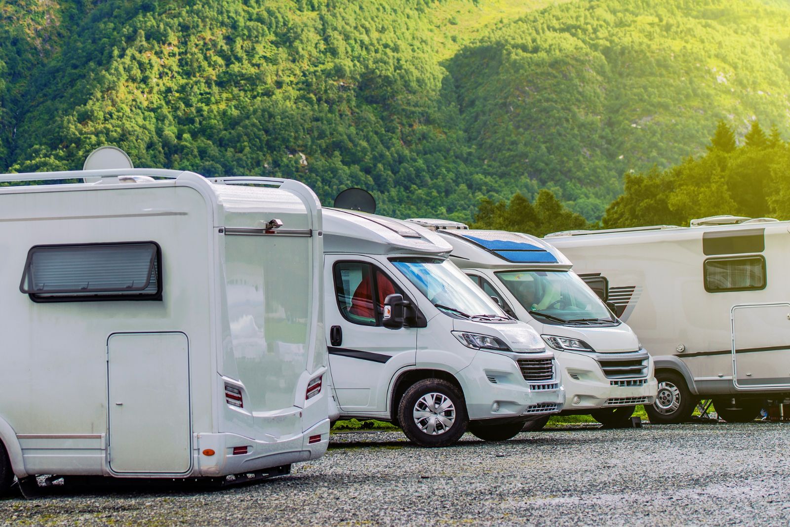 Parking de caravanas en Menorca